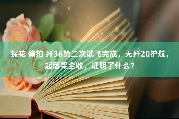 探花 偷拍 歼36第二次试飞完成，无歼20护航，起落架全收，证明了什么？