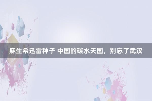 麻生希迅雷种子 中国的碳水天国，别忘了武汉